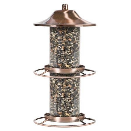 Perky-Pet Perky-Pet Wild Bird 4.5 lb Metal/Plastic Panorama Bird Feeder 2 ports 325C